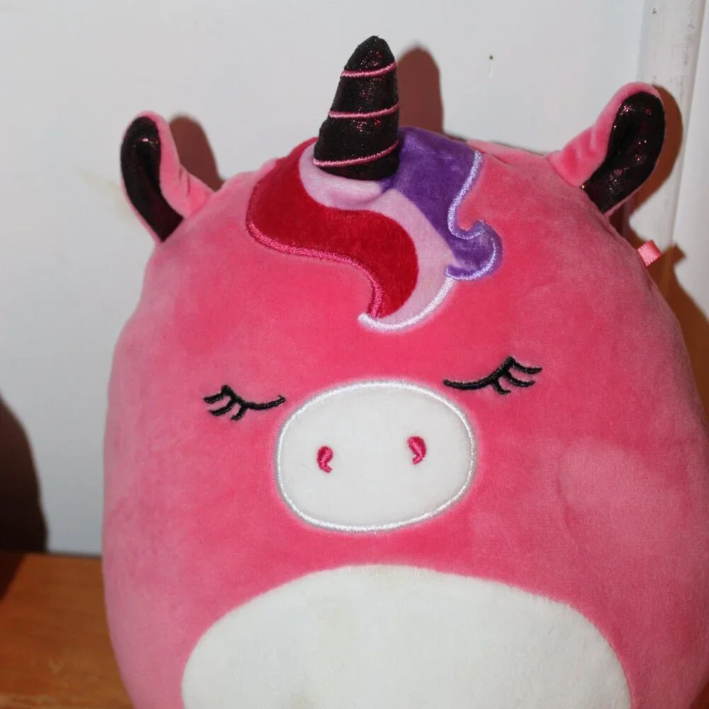 Squishmallows, Lot of 3 , Gal the Unicorn, Tracey the Zebra, Corrina the Cat